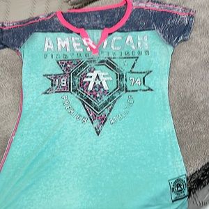 American Fighter Medium Tee, minor stitching issue but overall in great shape